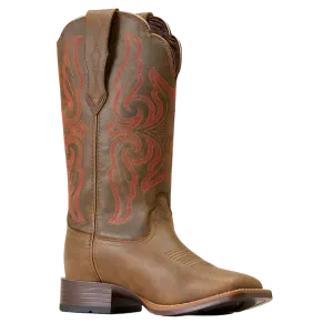 Ariat Ladies Primera StretchFit Waterproof Pebble Brown Western Boots 10046960