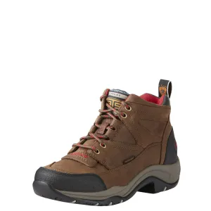 **Ariat Womens Terrain Waterproof Boots - Distressed Brown