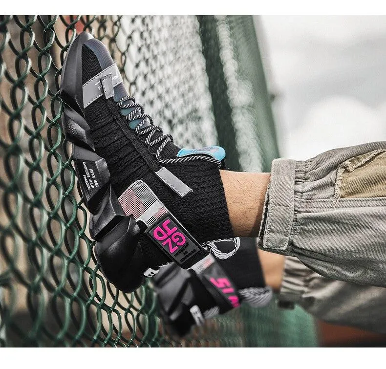 Autumn Men's Breathable Lightweight Anti Odor Chunky Socks Casual Shoes