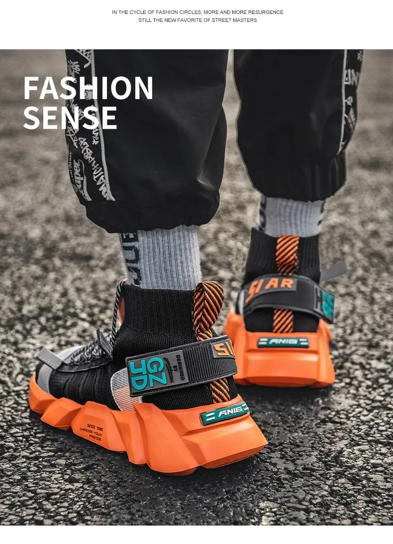 Autumn Men's Breathable Lightweight Anti Odor Chunky Socks Casual Shoes