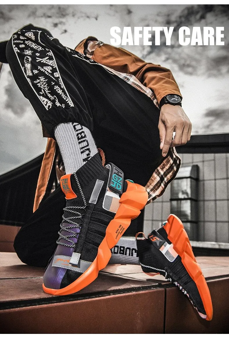 Autumn Men's Breathable Lightweight Anti Odor Chunky Socks Casual Shoes
