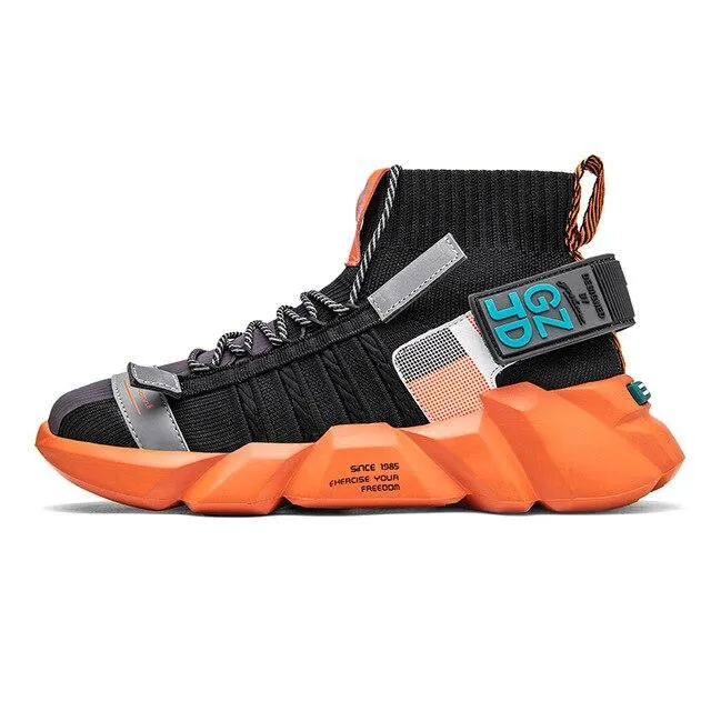 Autumn Men's Breathable Lightweight Anti Odor Chunky Socks Casual Shoes
