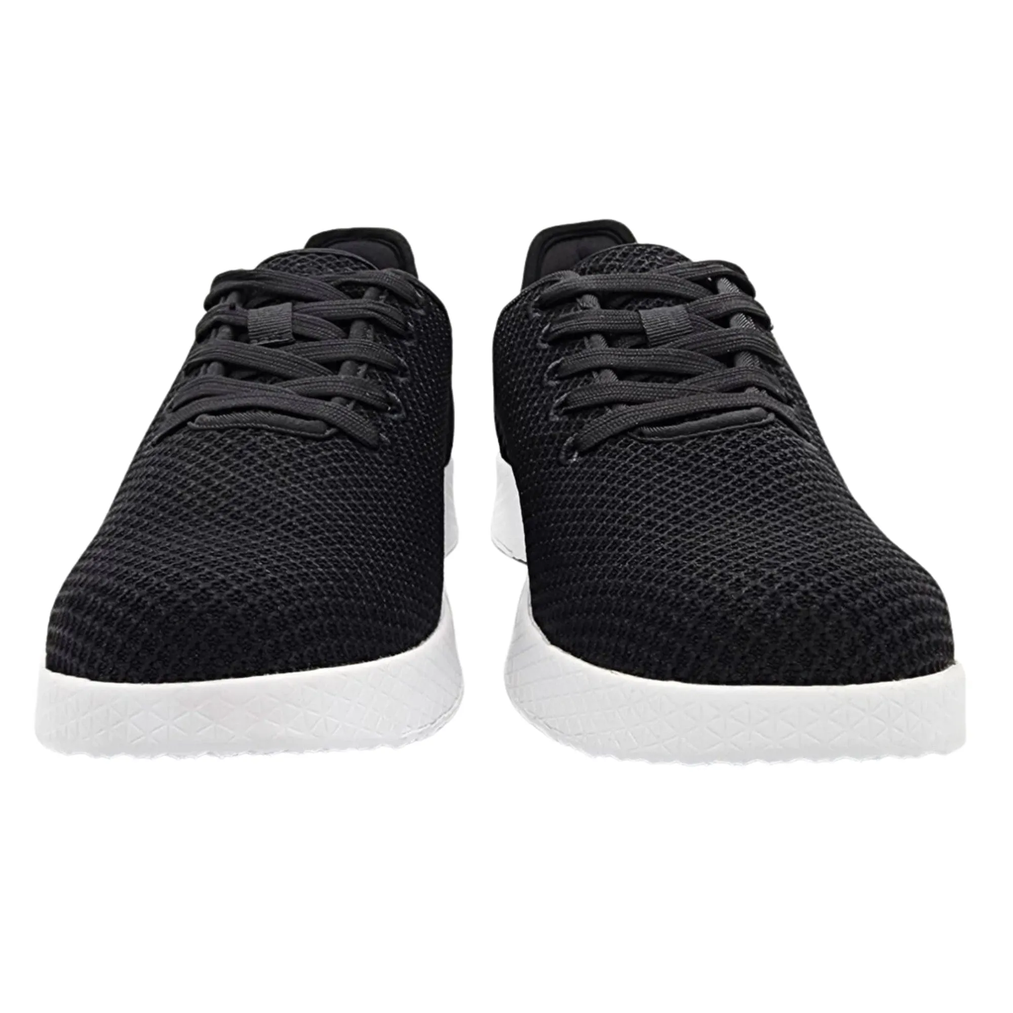 Axign River Lightweight Casual Orthotic Shoe - Black w/White Soles (Mens)