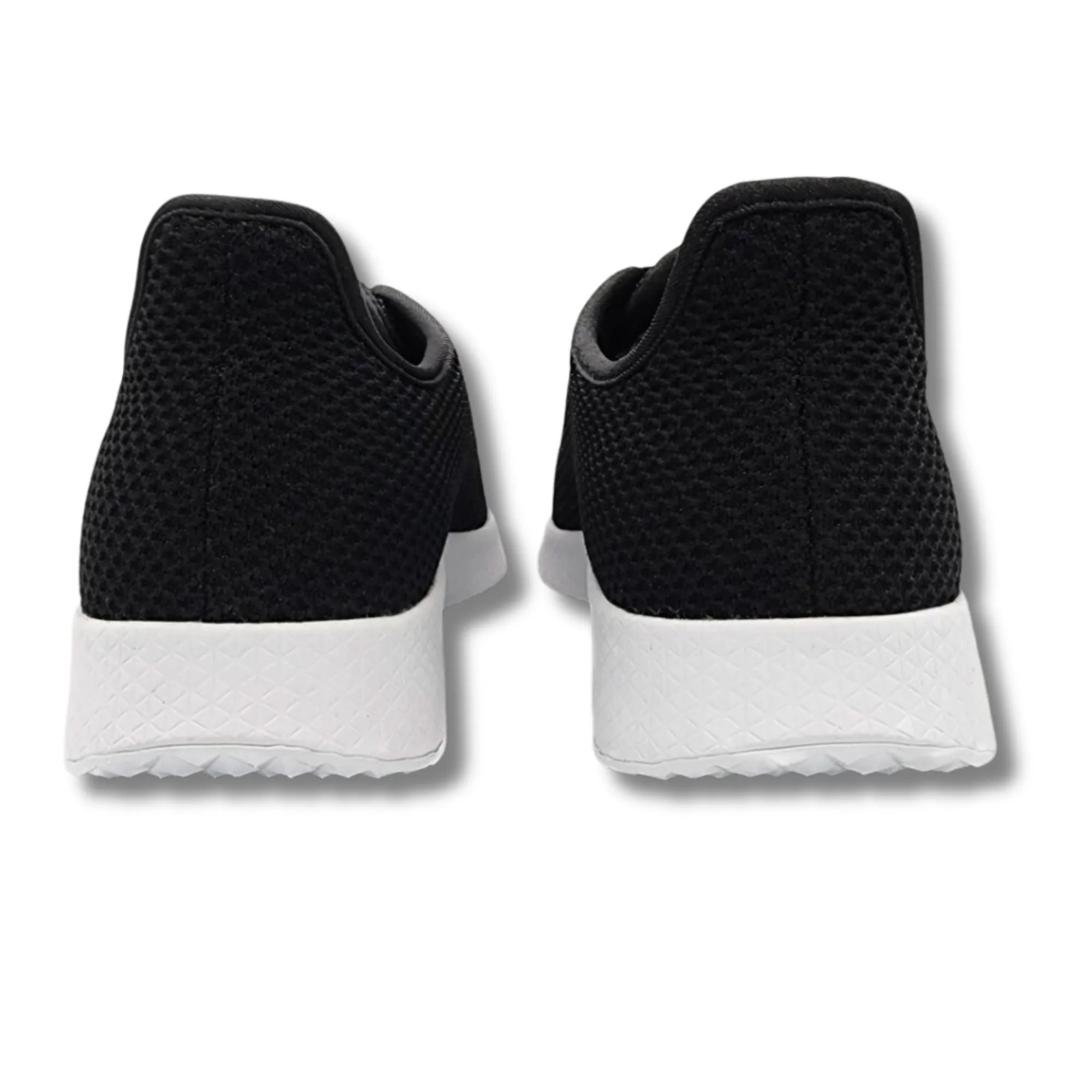Axign River Lightweight Casual Orthotic Shoe - Black w/White Soles (Mens)