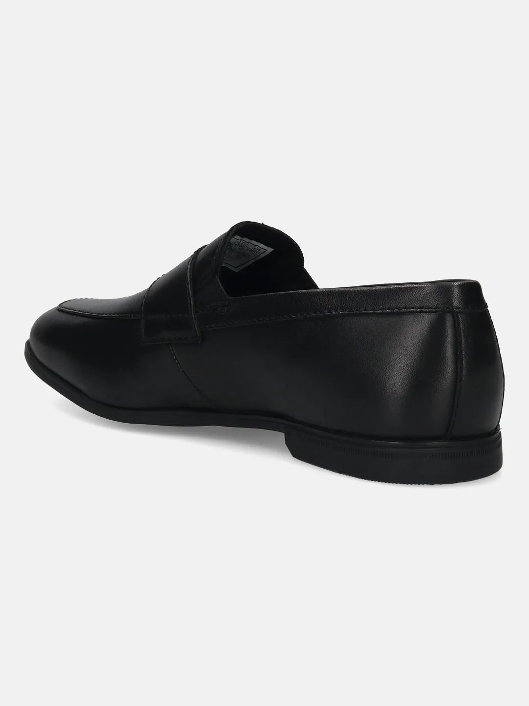 Bugatti Black Premium Leather Slip-On