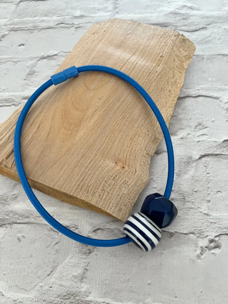 Calitaa Luxury Collection Bead Stripe Navy