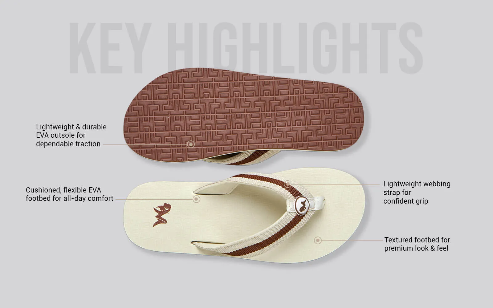 Cozy Flips : Beige-Brown