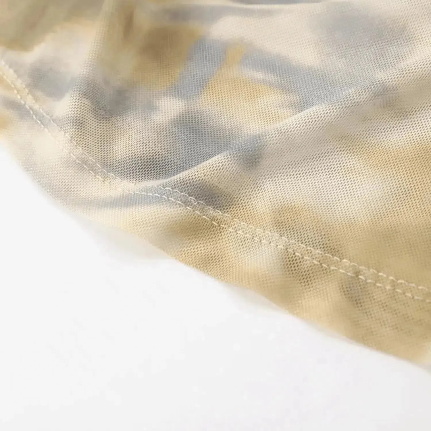 Delirae Cristal Set – Beige – Draped midi skirt