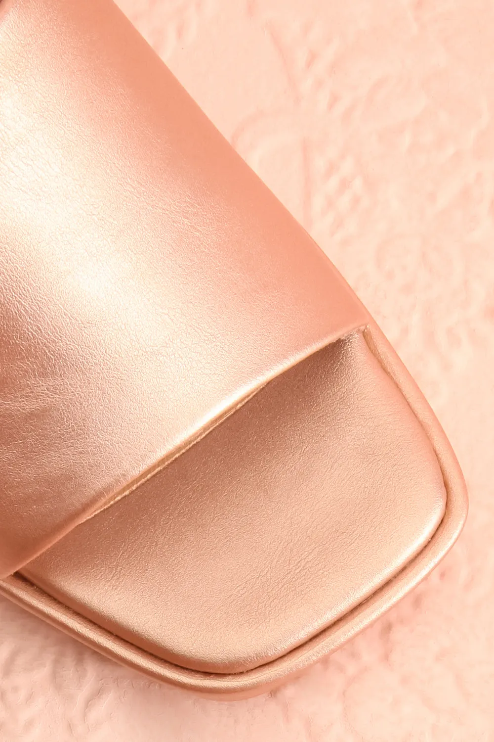 Dorisse Rose Gold | Heeled Mules