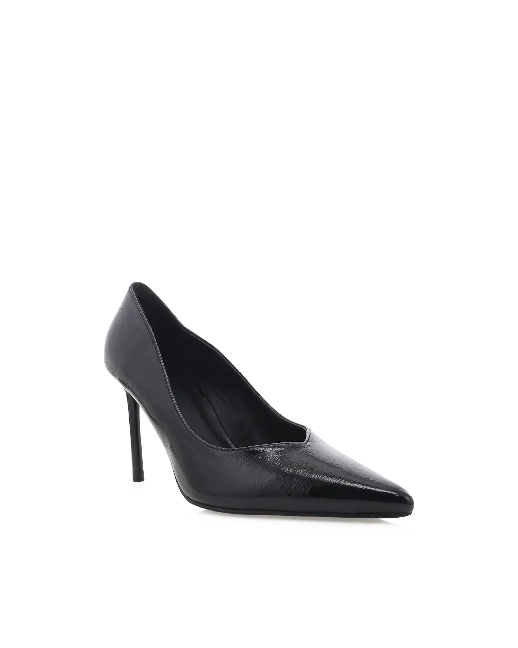 FABIOLA - BLACK CRINKLE PATENT
