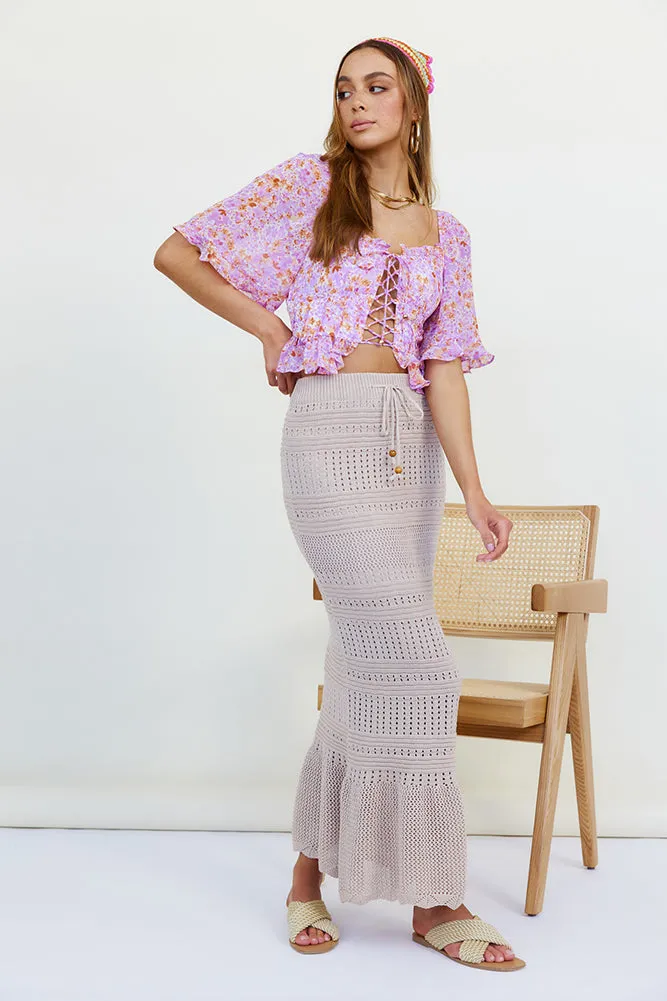 Gentle Loving Crop Top Purple