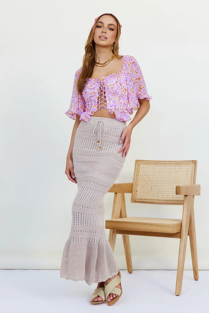 Gentle Loving Crop Top Purple