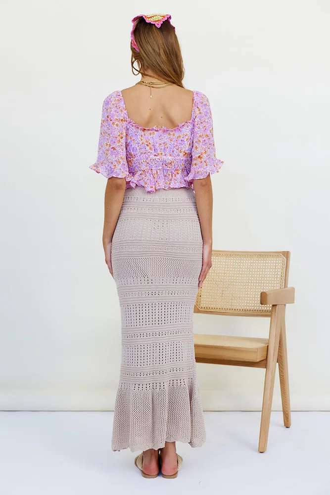 Gentle Loving Crop Top Purple