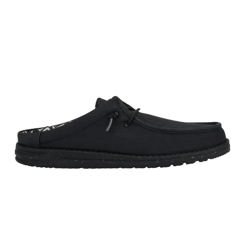 HEY DUDE- MEN'S WALLY SLIP STRETCH CANVAS MULE