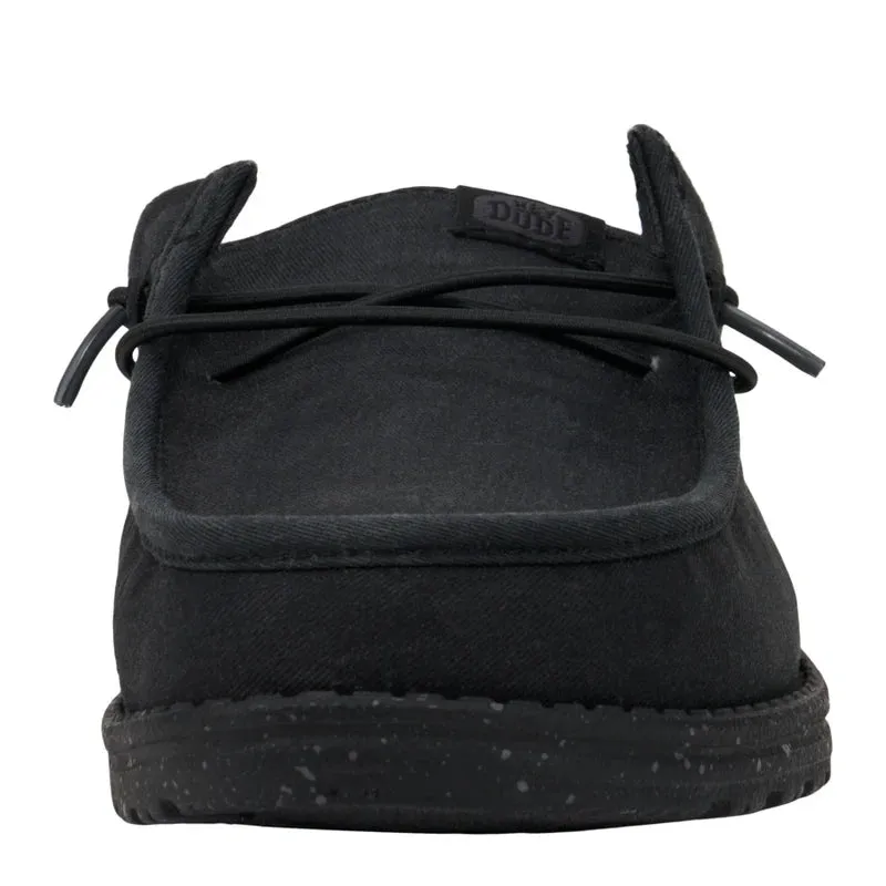HEY DUDE- MEN'S WALLY SLIP STRETCH CANVAS MULE