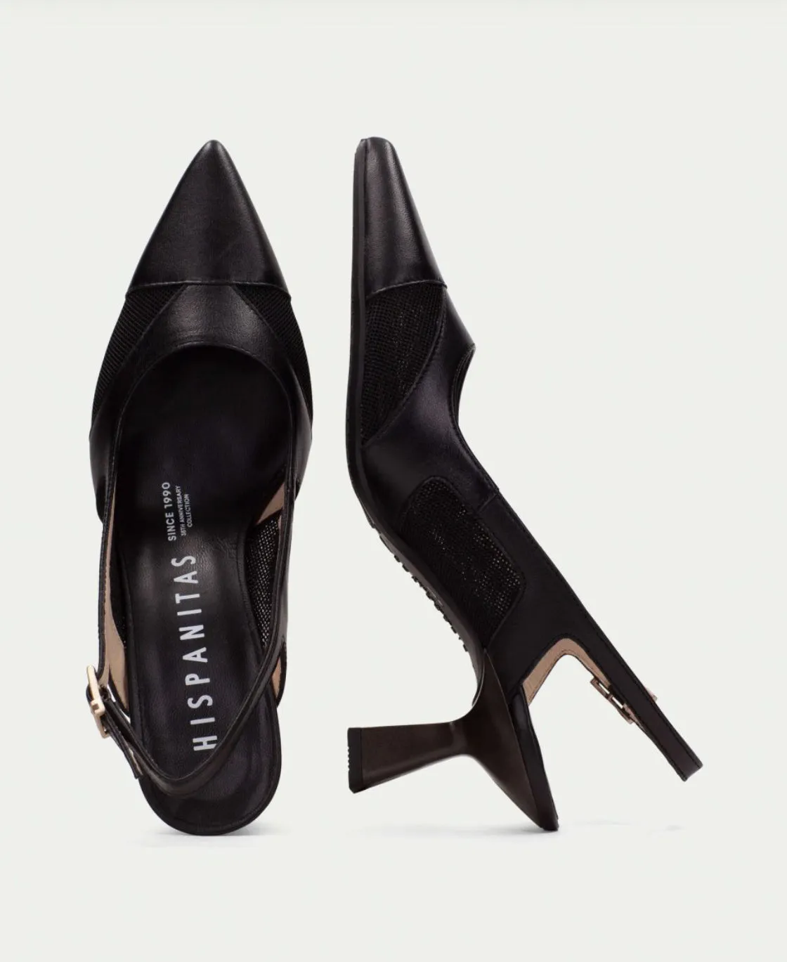 Hispanitas - HV254003 Black Leather Slingback