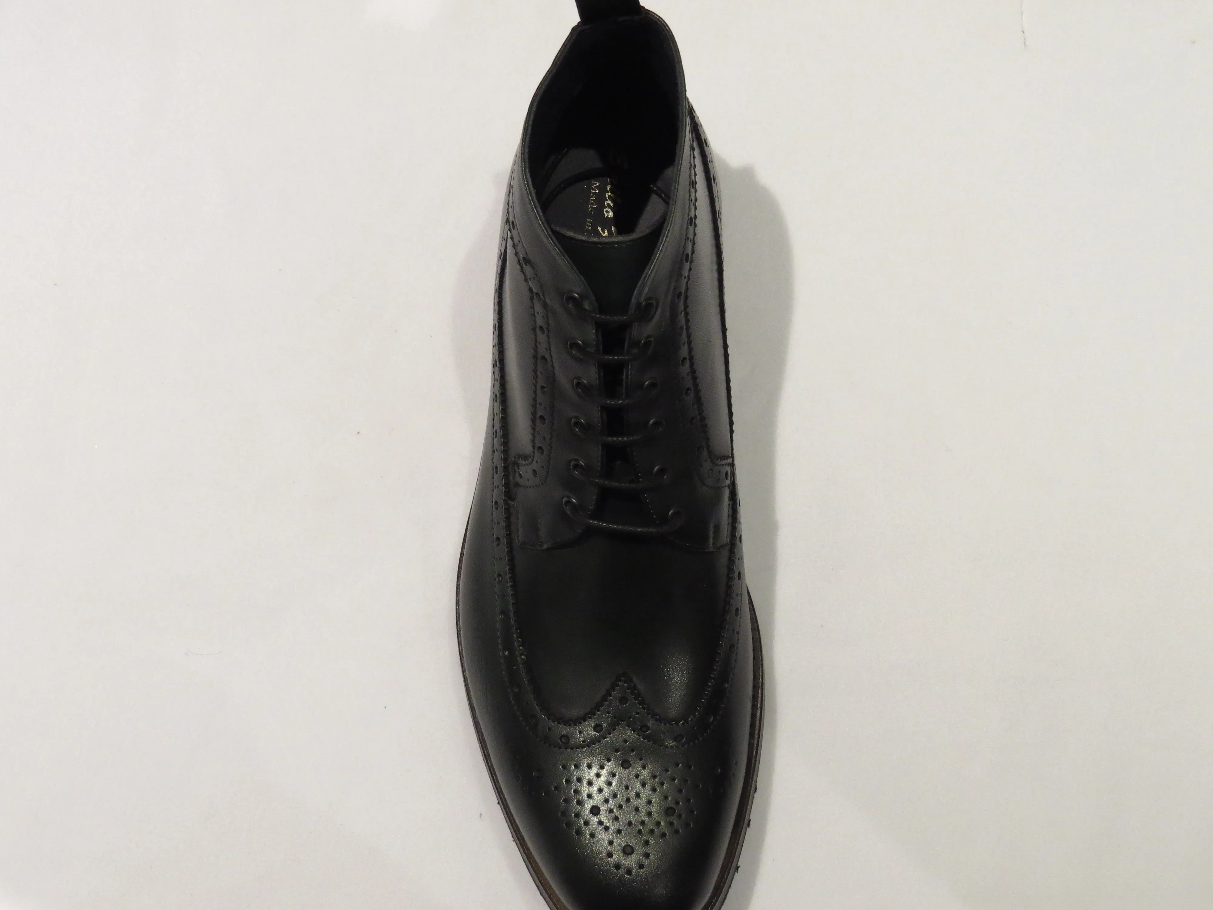 ON-SALE: Emilio Franco Hunter Green Wingtip Lace Up Boot with Vibram Bottom