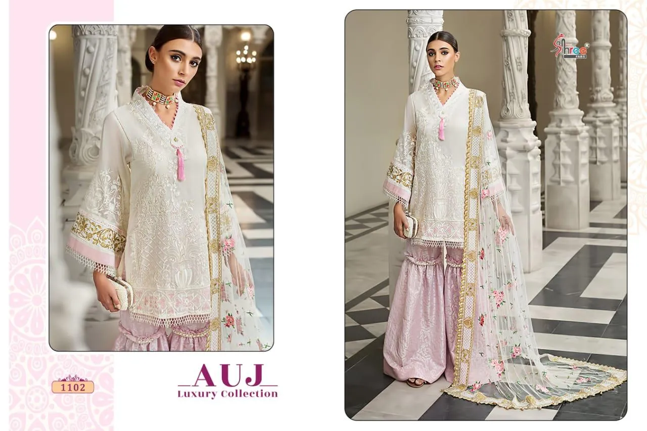 Shree Fabs Auj Luxury Collection Lawn Cotton Pakistani Salwar Kameez