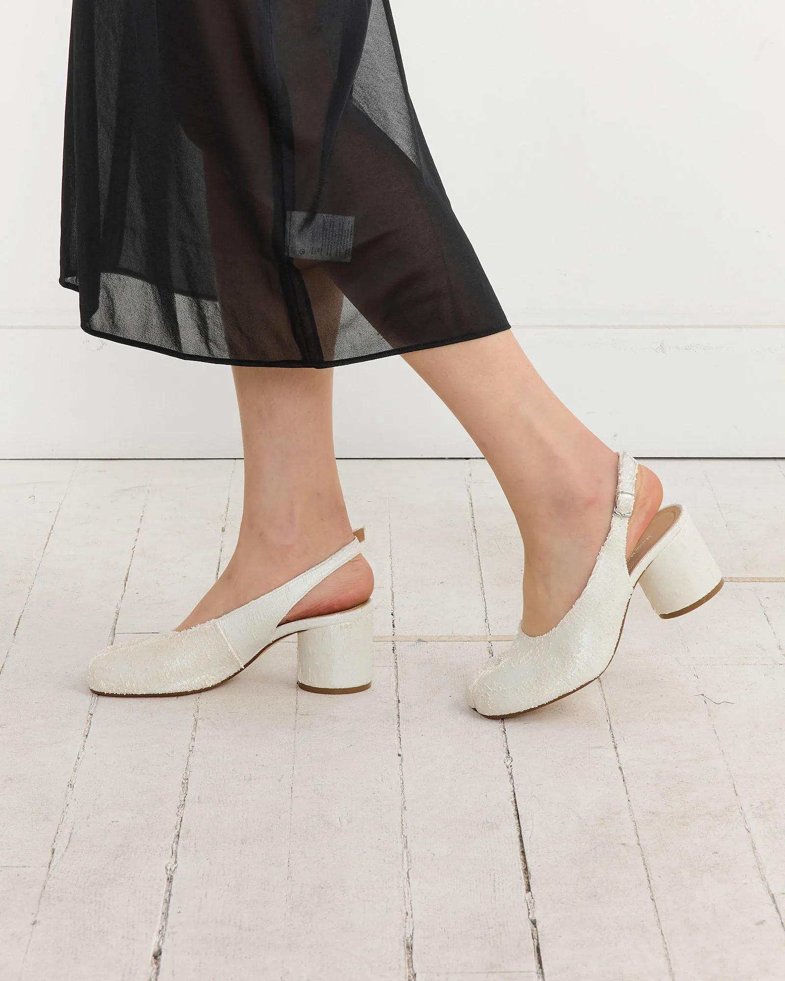 Tabi Slingback H60 in White