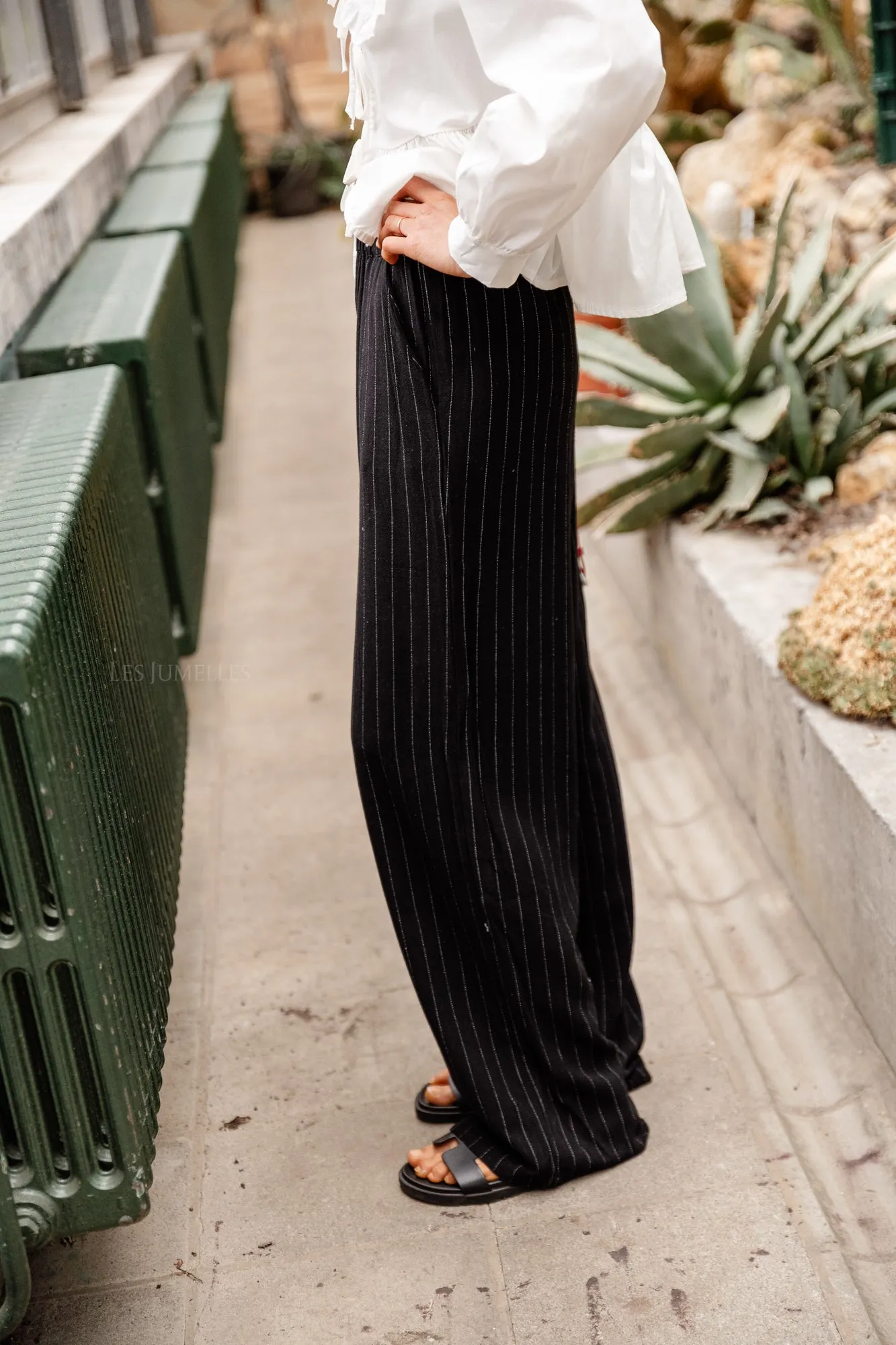 VIAhana HW pants black/pinstripe