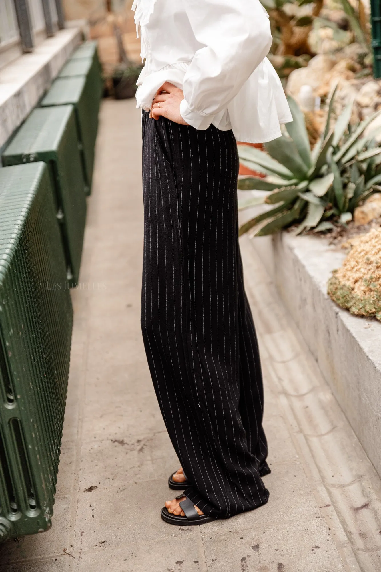 VIAhana HW pants black/pinstripe
