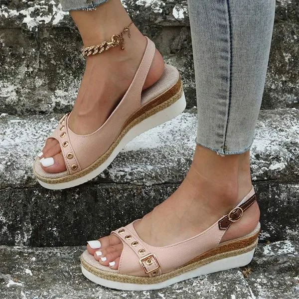 Women's Peep-Toe Platform Beach Sandals 81208161C