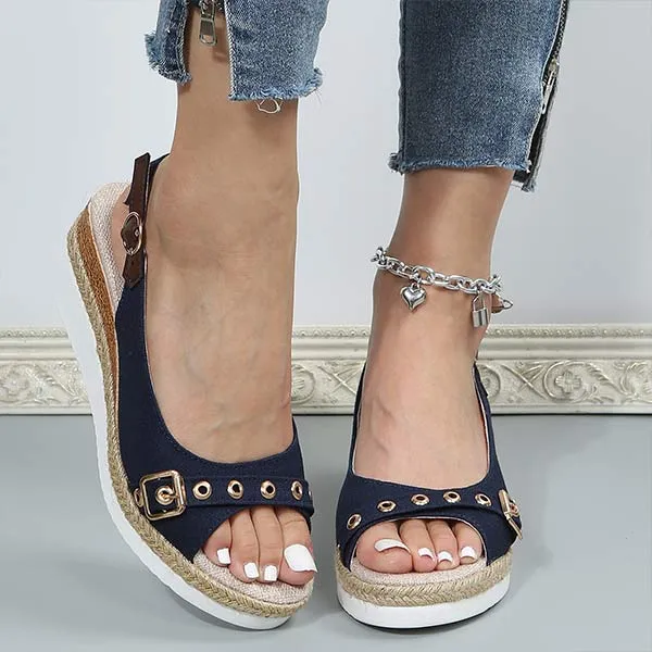 Women's Peep-Toe Platform Beach Sandals 81208161C