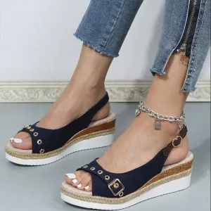 Women's Peep-Toe Platform Beach Sandals 81208161C