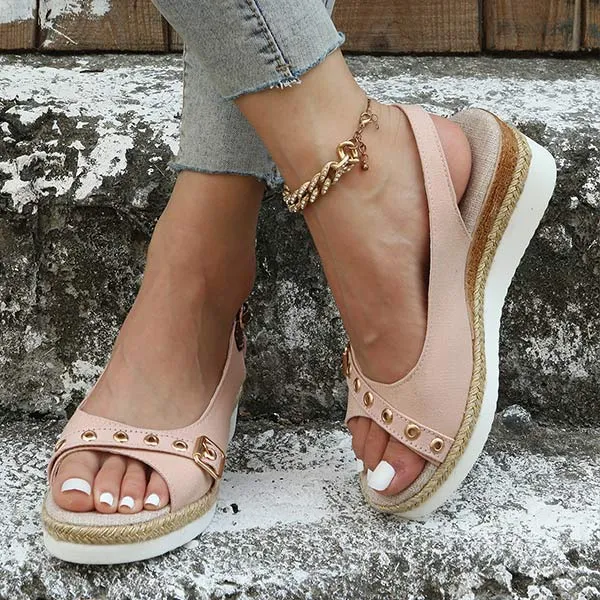 Women's Peep-Toe Platform Beach Sandals 81208161C