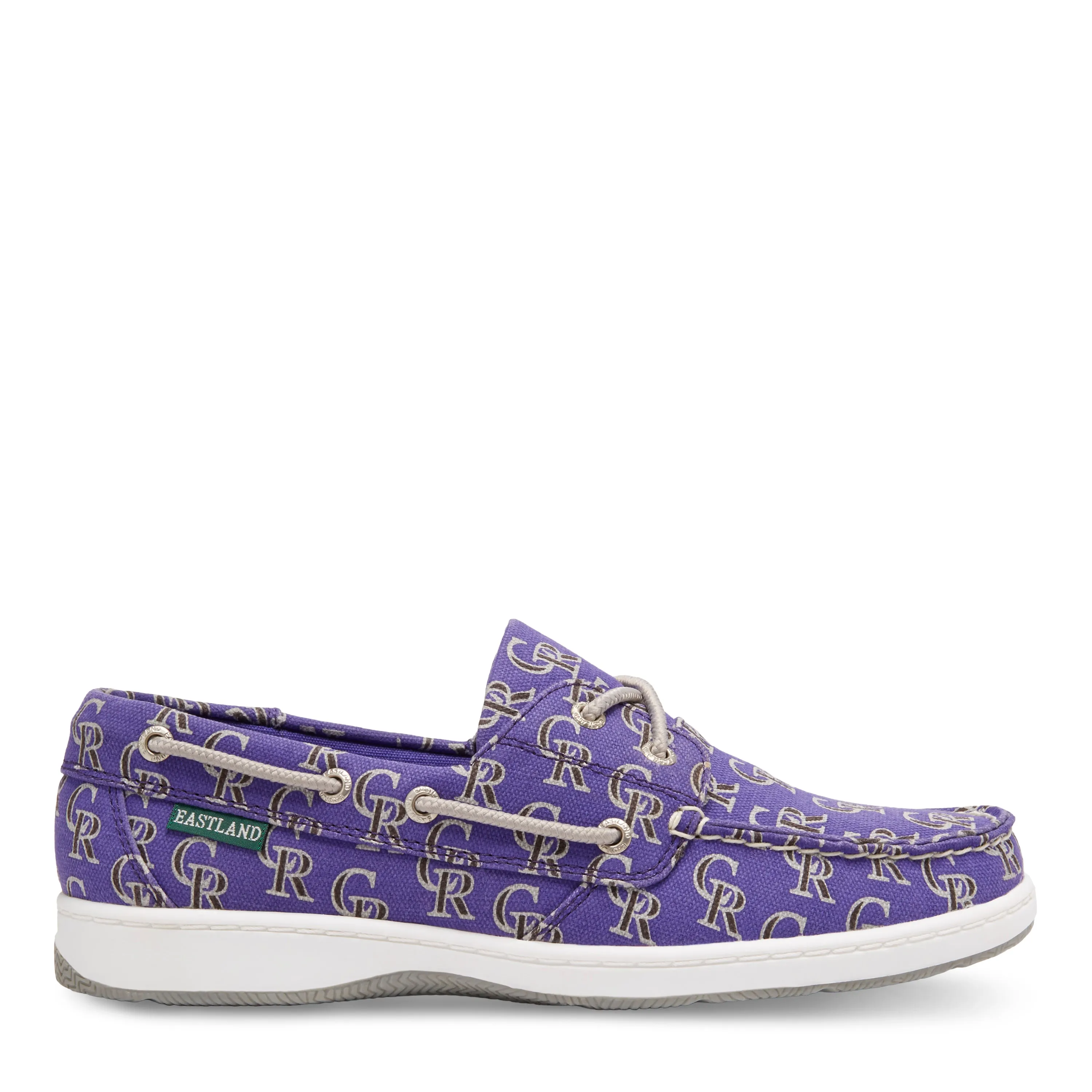 Women's Summer MLB Colorado Rockies Canvas Boat Shoe